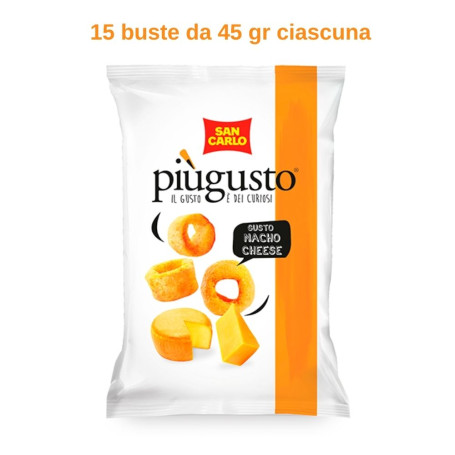 San Carlo Piu' Gusto nacho cheese 15 buste da 45 gr