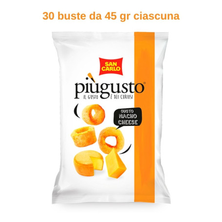 San Carlo Piu' Gusto nacho cheese 30 buste da 45 gr