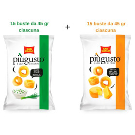 San Carlo Piu' Gusto sour cream e nacho cheese 30 buste da 45 gr