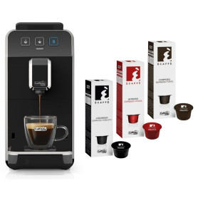 Caffitaly System Macchina da Caffe' Luna S32R Nera  con 30 Capsule in Omaggio