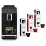 Caffitaly System Macchina da Caffe' Luna S32R Nera  con 30 Capsule in Omaggio