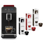 Caffitaly System Macchina da Caffe' Luna S32R Rossa e nera con Omaggio