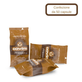  Caffe' Covim Orocrema Compatibile Nespresso 50 Capsule