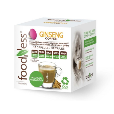 Foodness Ginseng Coffee compatibile Lavazza A Modo Mio 40 capsule