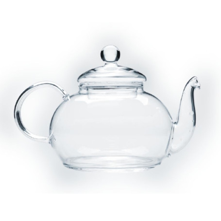 Teiera Rotonda in Vetro Borosilicato 600 milllilitri per te' e infusi