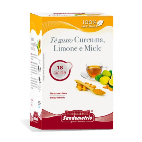 San Demetrio te' curcuma limone e miele 108 cialde