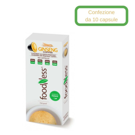 Foodness Ginseng compatibile Nespresso 10 capsule