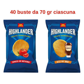 San Carlo Highlander gusto Pomodoro e Barbecue 40 buste da 70 gr