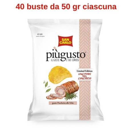San Carlo Piu' Gusto Porchetta alle erbe 40 buste da 50 gr