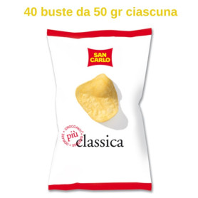 San Carlo patatine classiche 40 buste da 50 gr