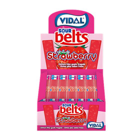Vidal Sour Belts Strawberry in espositore 