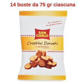 San Carlo Crostini Dorati gli autentici 14 buste da 75 gr