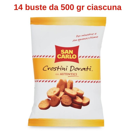 San Carlo Crostini Dorati gli autentici 14 buste da 500 gr