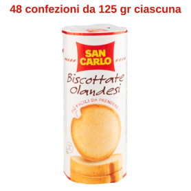 San Carlo Fette biscottate Olandesi 48 confezioni da 125 grammi ciascuna