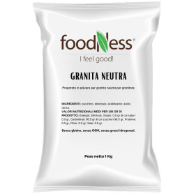 Foodness preparato in polvere per granita neutra da 1 kg