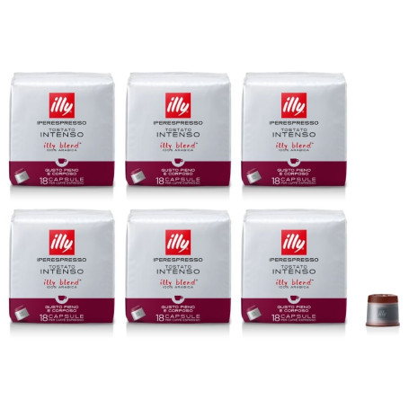  Caffe' Illy Iperespresso Tostato Intenso confezione da 108 capsule