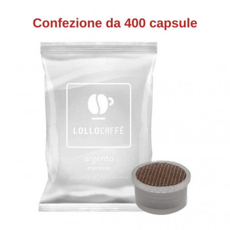Lollo Caffe' Argento compatibile Lavazza Espresso Point 400 capsule