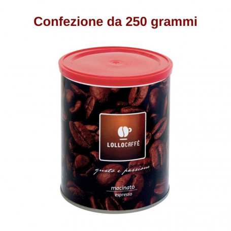 Lollo Caffe' macinato espresso miscela classica 250 grammi