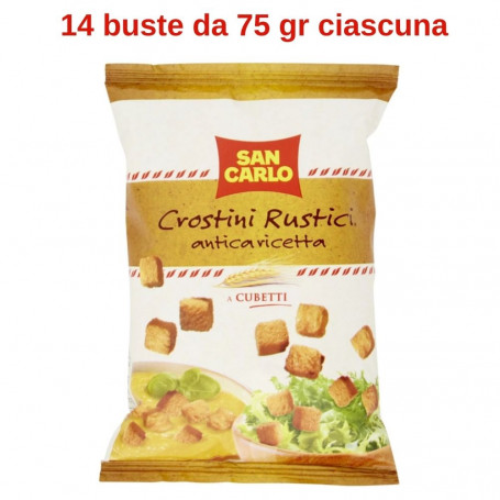 San Carlo Crostini Rustici Antica Ricetta 14 buste da 75 gr