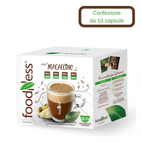 Foodness Macaccino Compatibile Nescafe' Dolce Gusto 10 Capsule