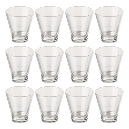 Set 12 bicchierini in vetro illy 