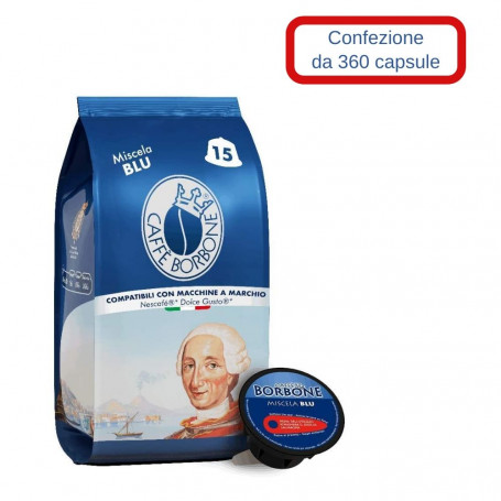 Borbone Miscela Blu Compatibile Nescafe' Dolce Gusto 360 Capsule