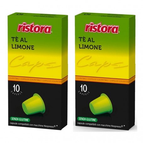 Ristora 20 capsule Te' al Limone  compatibili Nespresso