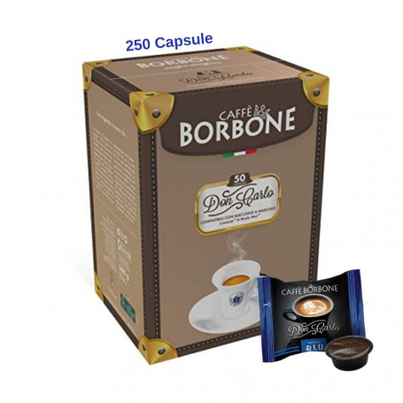 Borbone Don Carlo 250 Capsule Miscela Blu Compatibile Lavazza A Modio Mio