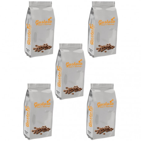 5 confezioni di Caffe' Gustoso da 1 kg ciascuna 5 kg in totale