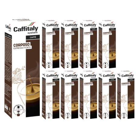 Caffitaly System Corposo Espresso Forte E Caffe Box Da 100 Capsule